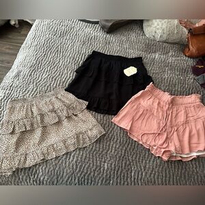 2 skirts and a pair of shorts from Altar’d state